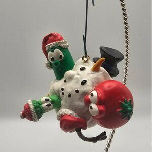 VeggieTales 2002 Christmas Ornament Featuring Bob Larry & Junior Dayspring Colle